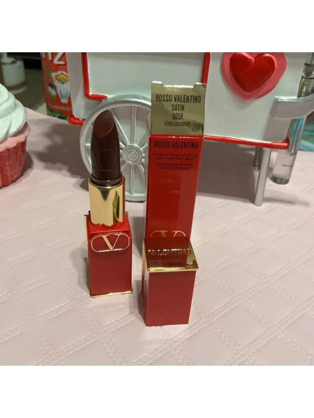 Valentino Rosso Satin Lipstick in Fearless Violet